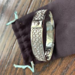Coach silver bangle